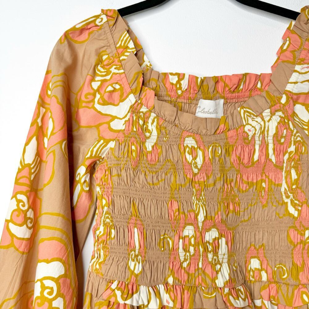 Cleobella Journee Mini Dress in Floral Abstract Rose Print Size XS - Picture 3 of 12